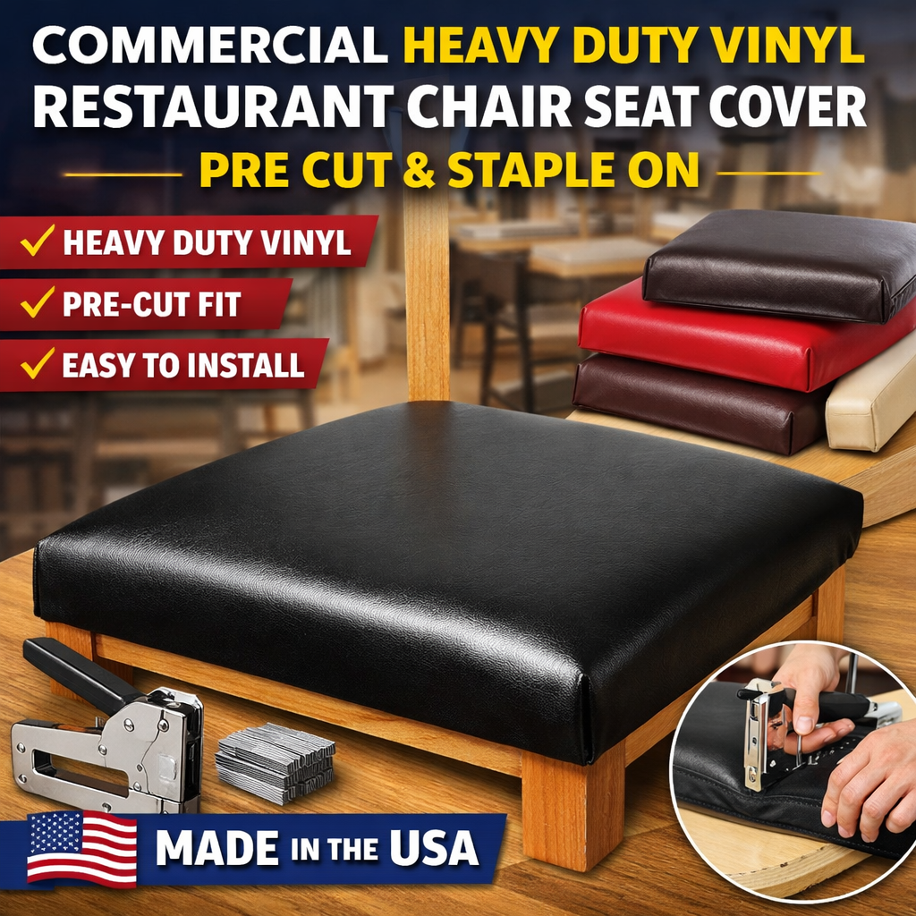 Restaurant Chair Seat Vinyl – Replacement for Metal Ladder Back Chairs