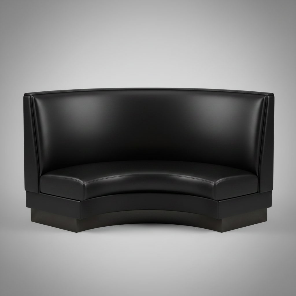 Restaurant Booth Seat Covers – Half Moon, Horseshoe & Curved | Heavy Duty Commercial Vinyl – DIY Staple-On – Made in USA