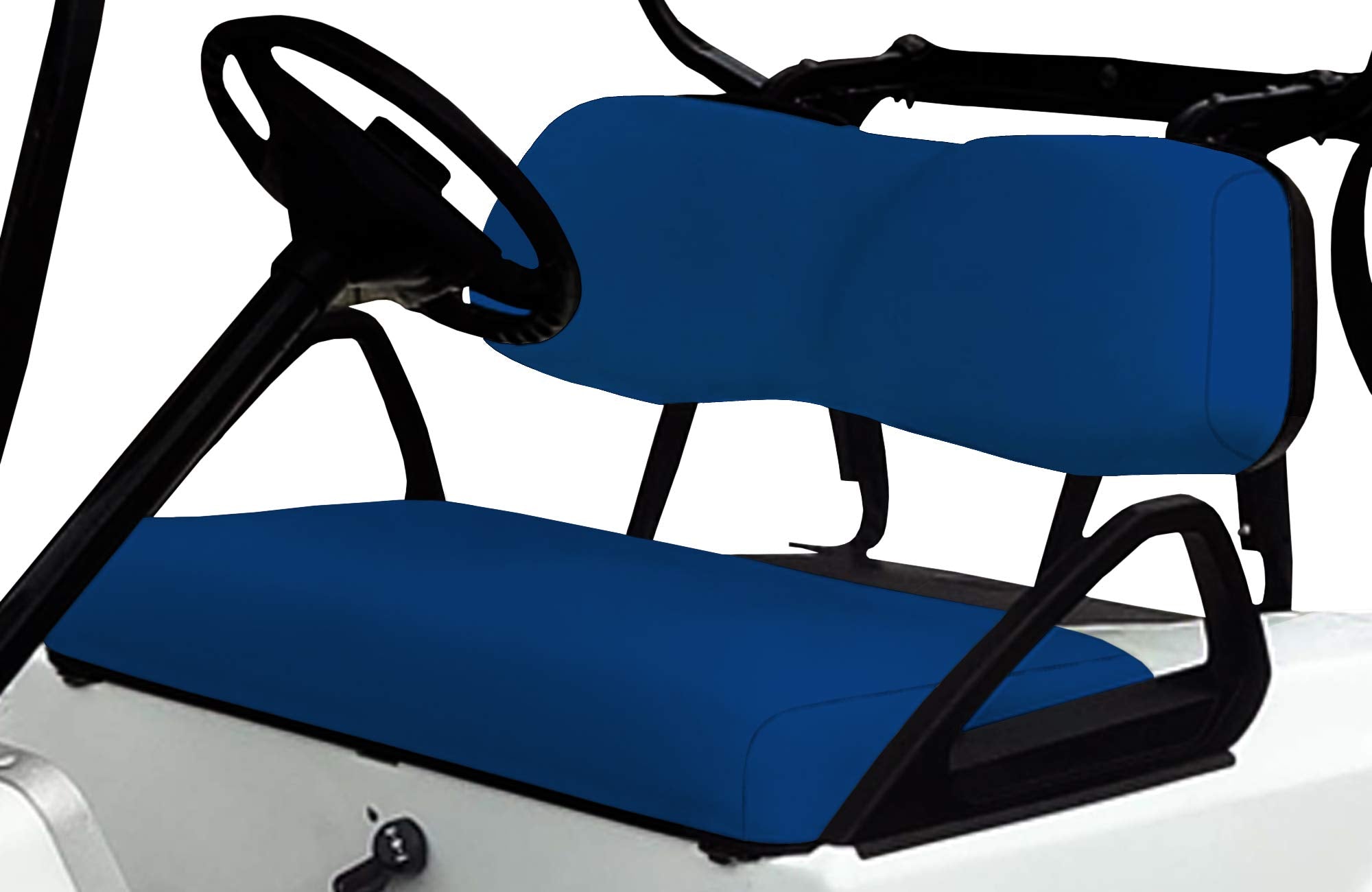 Club Car DS Golf Cart Replacement Front Vinyl Seat Cover Set - DIY Staple On Installation