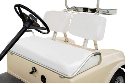 Club Car Pre-2000 DS Golf Cart Front Replacement Seat Cover Set Made with Marine Grade Vinyl - Staple On Installation