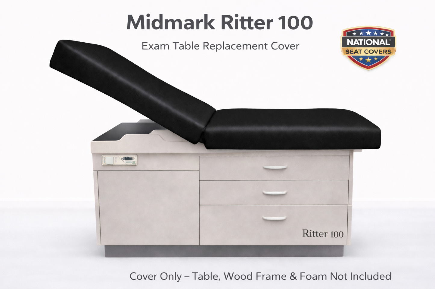 Midmark Ritter 100 Exam Table Replacement Cover – Staple-On Vinyl