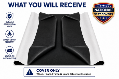 Midmark / Ritter 404 - Exam Table Top Replacement Vinyl Cover DIY- STAPLE ON
