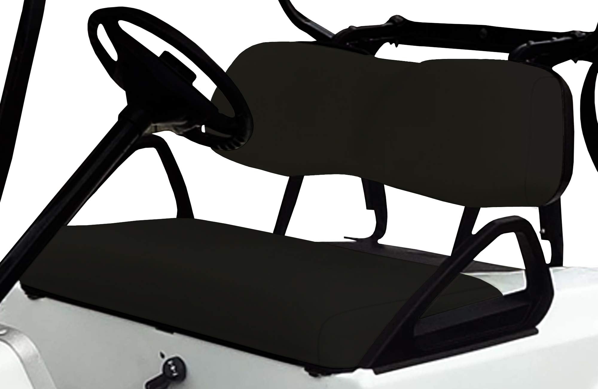 Club Car DS Golf Cart Replacement Front Vinyl Seat Cover Set - DIY Staple On Installation