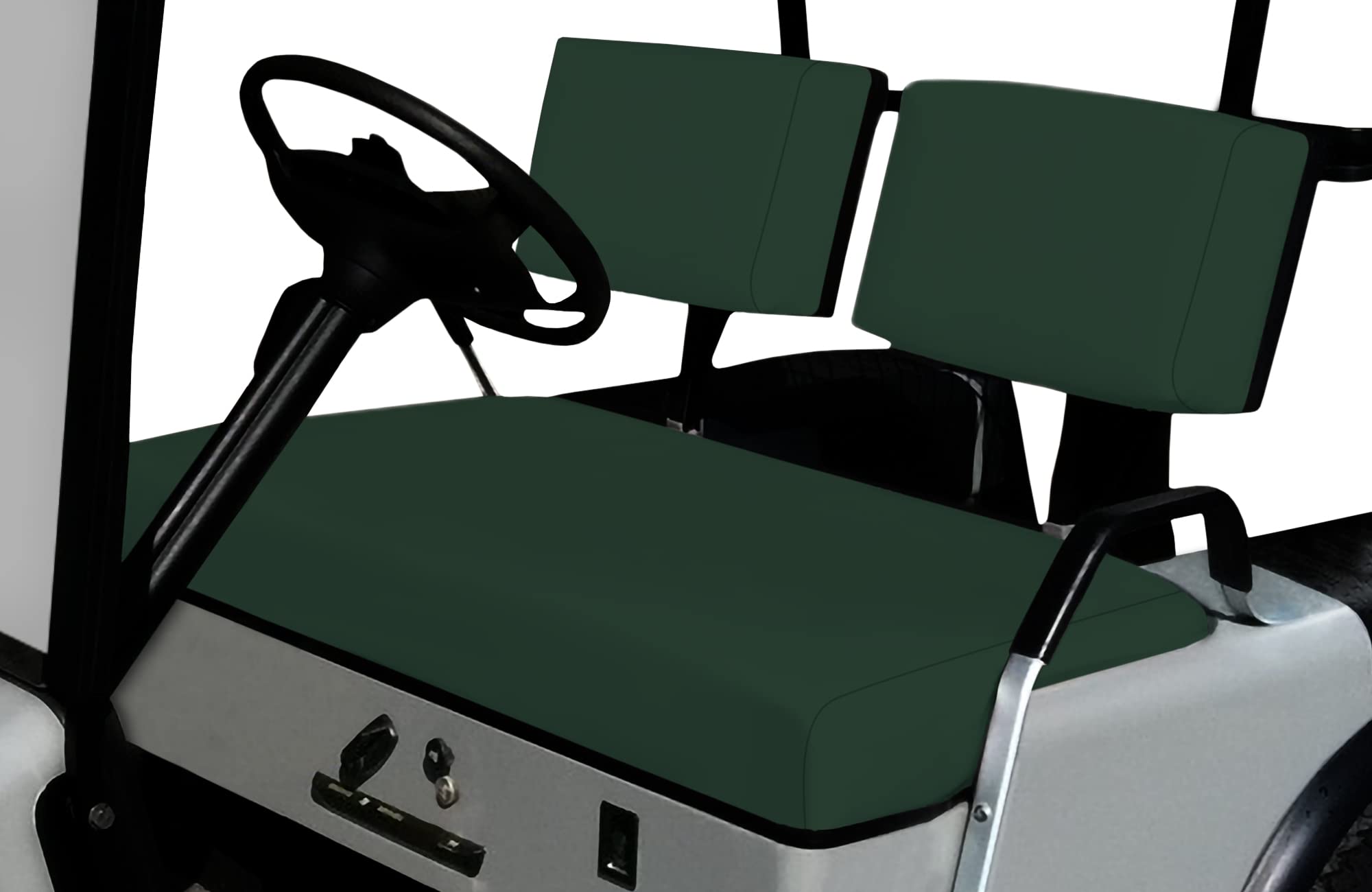 Bar Stool Covers 4 less EZGO Marathon Golf Cart Front Seat Cover Replacement Set Made with Premium Marine Grade Vinyl - Staple On Installation