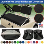 Club Car Pre-2000 DS Golf Cart Front Replacement Seat Cover Set Made with Marine Grade Vinyl - Staple On Installation