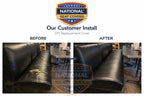 DIY Restaurant Booth Commercial Grade Vinyl Seat Bottom Custom Fit Replacement Cover - DIY STAPLE ON Installation With Color Choices