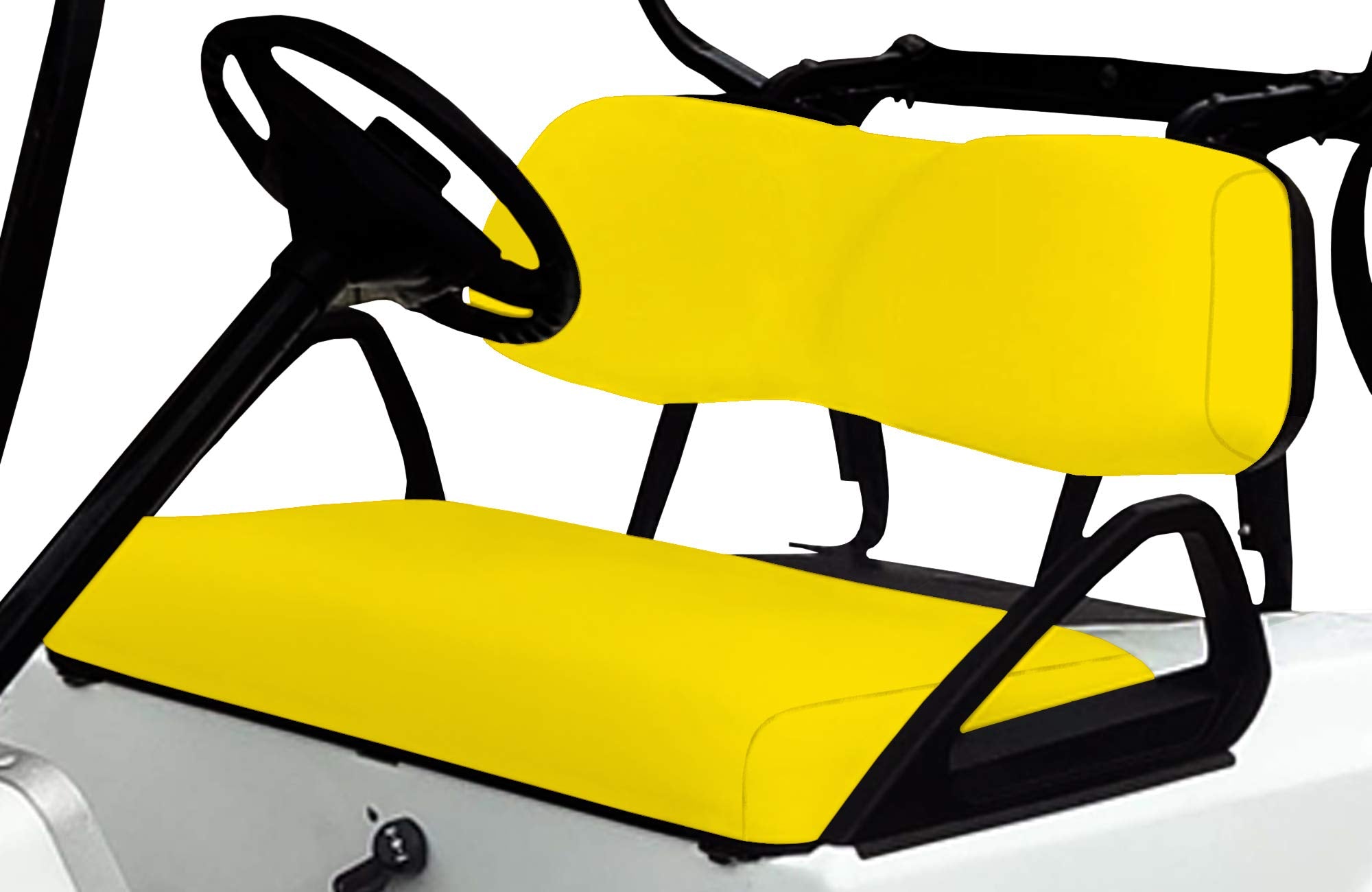 Club Car DS Golf Cart Replacement Front Vinyl Seat Cover Set - DIY Staple On Installation