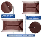 Club Car Pre-2000 DS Golf Cart Front Replacement Seat Cover Set Made with Marine Grade Vinyl - Staple On Installation
