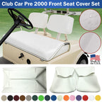 Club Car Pre-2000 DS Golf Cart Front Replacement Seat Cover Set Made with Marine Grade Vinyl - Staple On Installation