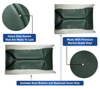 Club Car Pre-2000 DS Golf Cart Front Replacement Seat Cover Set Made with Marine Grade Vinyl - Staple On Installation