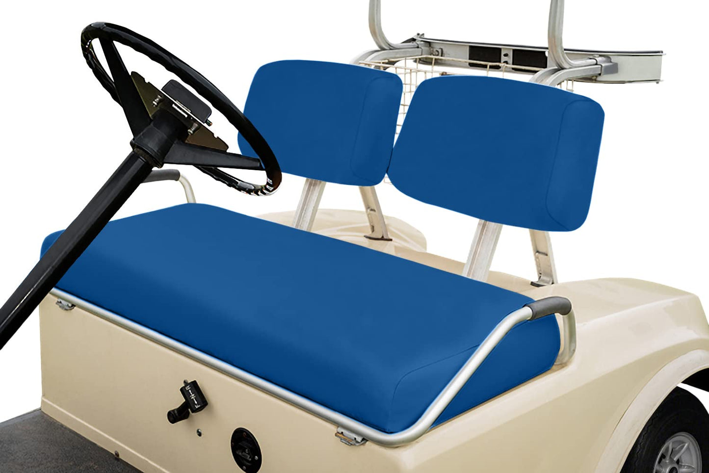 Club Car Pre-2000 DS Golf Cart Front Replacement Seat Cover Set Made with Marine Grade Vinyl - Staple On Installation