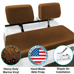 Club Car Pre-2000 DS Golf Cart Front Replacement Seat Cover Set Made with Marine Grade Vinyl - Staple On Installation