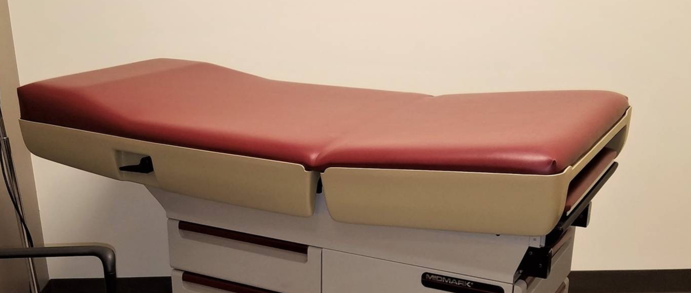 Midmark / Ritter 404 - Exam Table Top Replacement Vinyl Cover DIY- STAPLE ON
