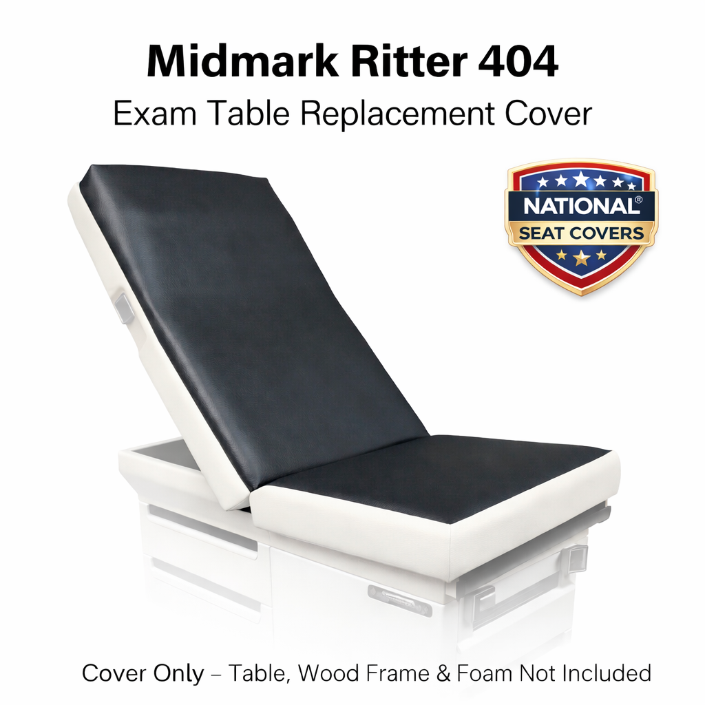 Midmark / Ritter 404 - Exam Table Top Replacement Vinyl Cover DIY- STAPLE ON
