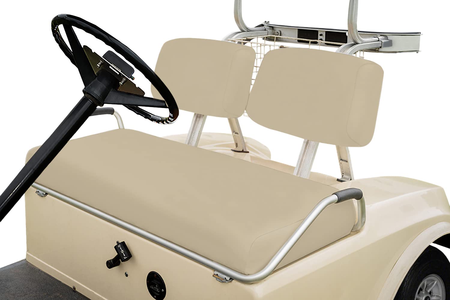Club Car Pre-2000 DS Golf Cart Front Replacement Seat Cover Set Made with Marine Grade Vinyl - Staple On Installation