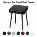 Bar Stool Square Seat Cover Staple-On Heavy Duty Vinyl Restaurant Office Medical