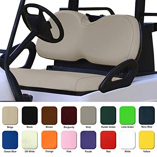 Club Car Precedent Golf Cart Front Replacement Seat Cover Set Made with Heavy Duty Marine Grade Vinyl - Staple On Installation