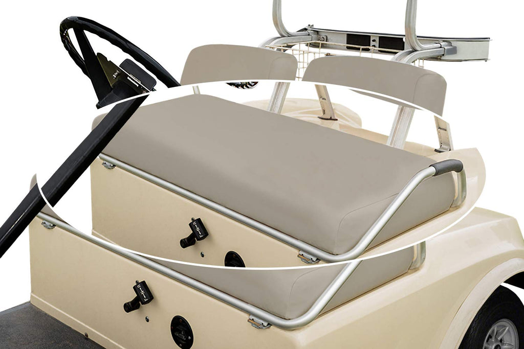 Front Seat Bottom Only Replacement Cover for Club Car Pre-2000 DS Golf Cart - Marine Grade Vinyl - DIY Staple On Installation