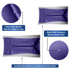 Club Car Pre-2000 DS Golf Cart Front Replacement Seat Cover Set Made with Marine Grade Vinyl - Staple On Installation