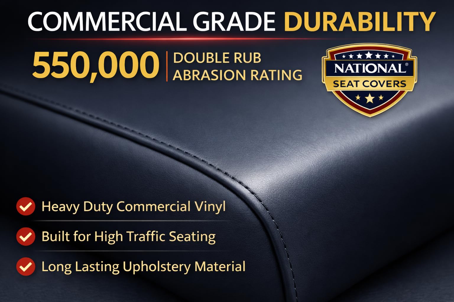 DIY Restaurant Booth Commercial Grade Vinyl Seat Bottom Custom Fit Replacement Cover - DIY STAPLE ON Installation With Color Choices