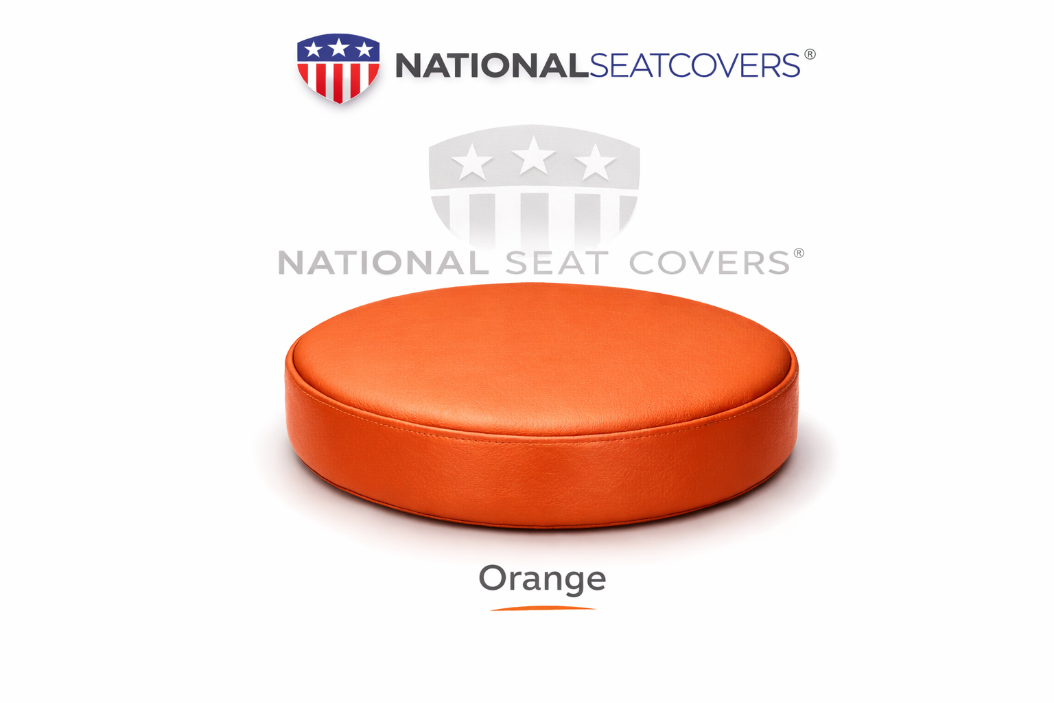 Round Bar Stool Seat Cover Staple-On Heavy Duty Vinyl Restaurant Office Medical