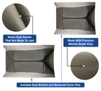 Club Car Pre-2000 DS Golf Cart Front Replacement Seat Cover Set Made with Marine Grade Vinyl - Staple On Installation