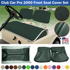 Club Car Pre-2000 DS Golf Cart Front Replacement Seat Cover Set Made with Marine Grade Vinyl - Staple On Installation