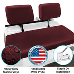 Club Car Pre-2000 DS Golf Cart Front Replacement Seat Cover Set Made with Marine Grade Vinyl - Staple On Installation