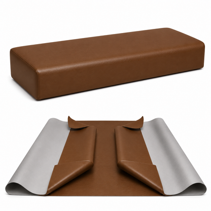 DIY Restaurant Booth Commercial Grade Vinyl Seat Bottom Replacement Cover - DIY STAPLE ON Installation