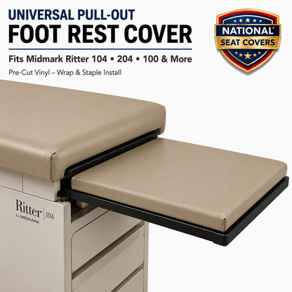 Midmark Ritter Replacement Pull-Out Footrest Vinyl Cover