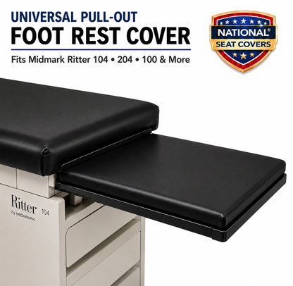 Midmark Ritter Replacement Pull-Out Footrest Vinyl Cover