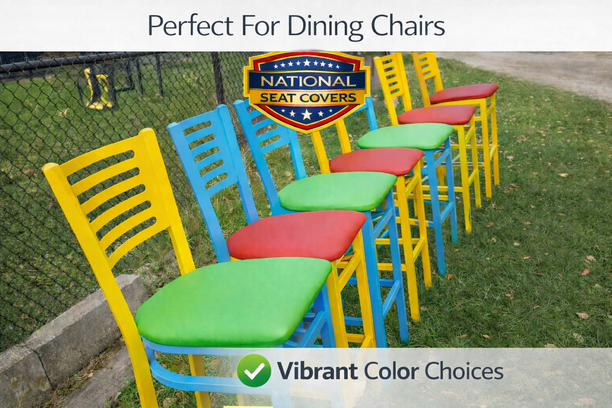 Restaurant Chair Seat Vinyl – Replacement for Metal Ladder Back Chairs