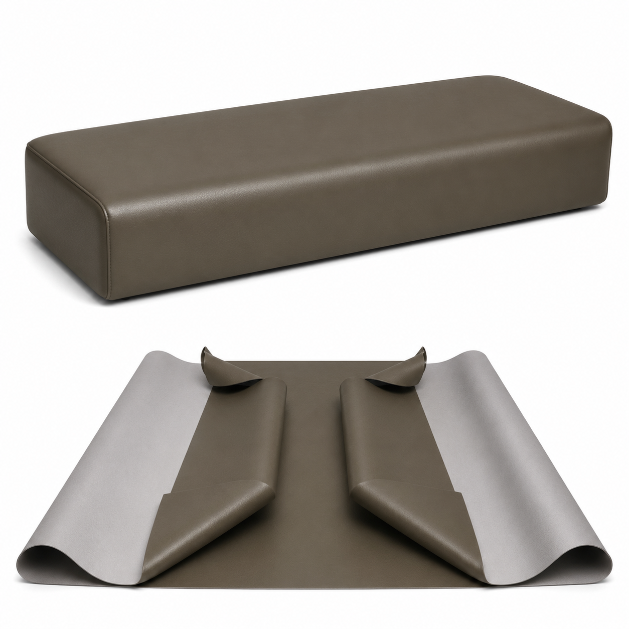 DIY Restaurant Booth Commercial Grade Vinyl Seat Bottom Replacement Cover - DIY STAPLE ON Installation
