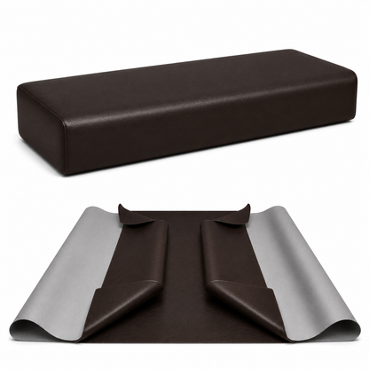 DIY Restaurant Booth Commercial Grade Vinyl Seat Bottom Replacement Cover - DIY STAPLE ON Installation