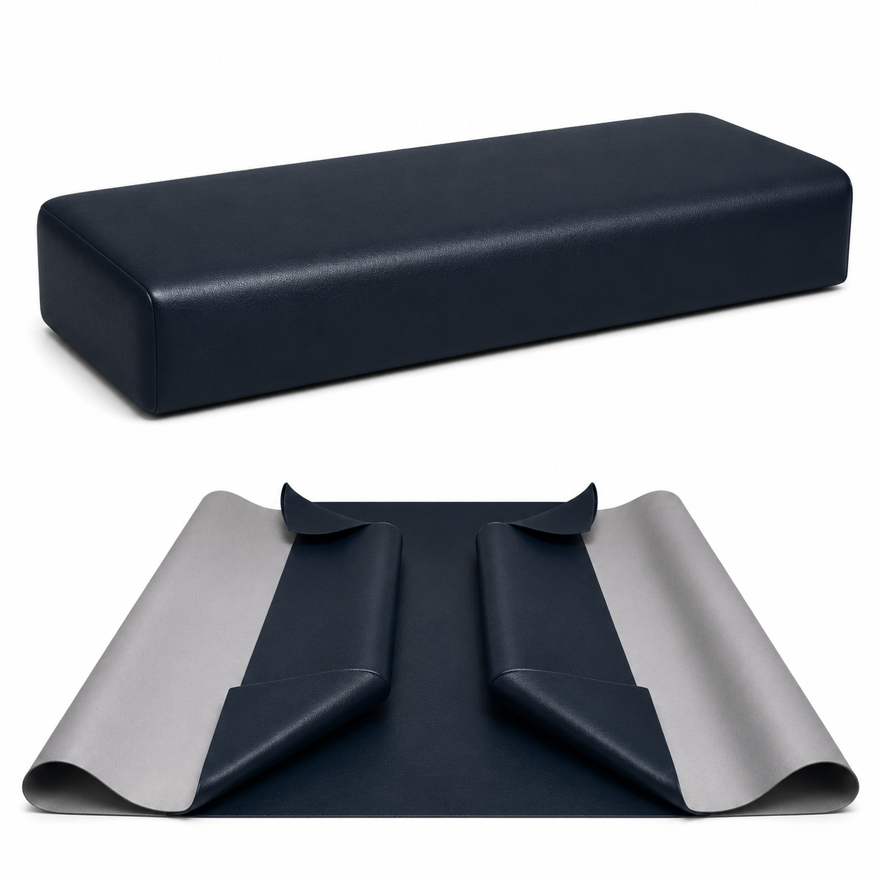 DIY Restaurant Booth Commercial Grade Vinyl Seat Bottom Replacement Cover - DIY STAPLE ON Installation