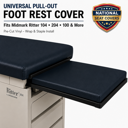 Midmark Ritter Replacement Pull-Out Footrest Vinyl Cover