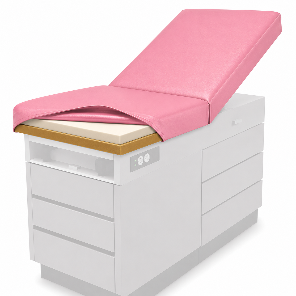 Midmark / Ritter 404 - Exam Table Top Replacement Vinyl Cover DIY- STAPLE ON