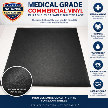 Universal Fit Exam Table Replacement Vinyl – 4-Way Stretch Upholstery