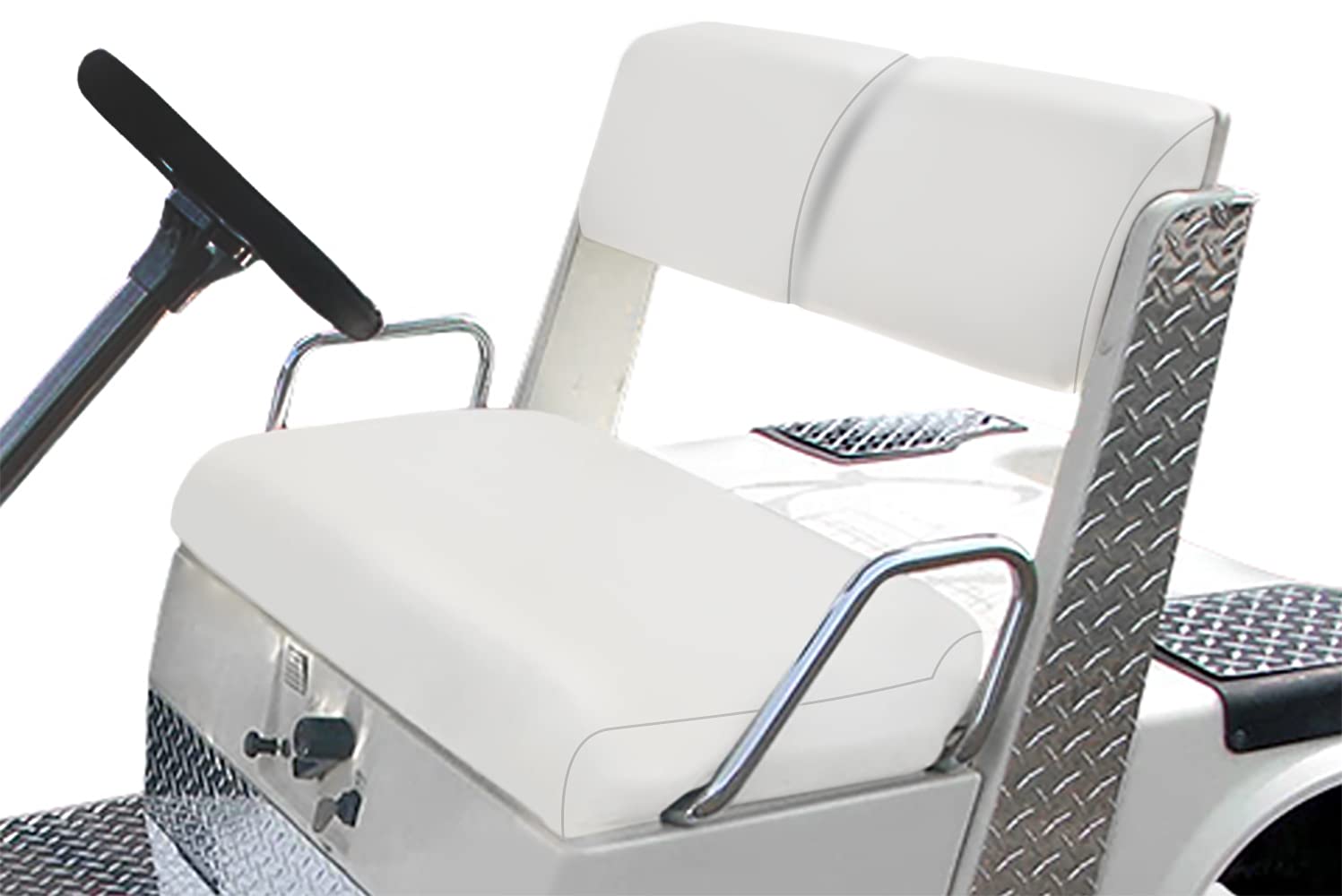 Yamaha G2 - G9 Golf Cart Front Seat Cover Replacement Set Made with Premium Marine Grade Vinyl - Staple On Installation