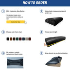 DIY Restaurant Booth Commercial Grade Vinyl Seat Bottom Custom Fit Replacement Cover - DIY STAPLE ON Installation With Color Choices