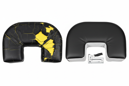 Booth Cover Before/After – Foam Exposed