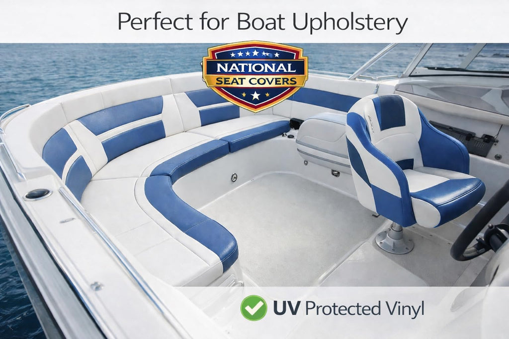Marine Grade Vinyl By The Cut Yard - Heavy Duty Indoor/Outdoor - Perfect for Auto Trim, Boat Seat, Furniture Upholstery, Restaurant Chairs and More