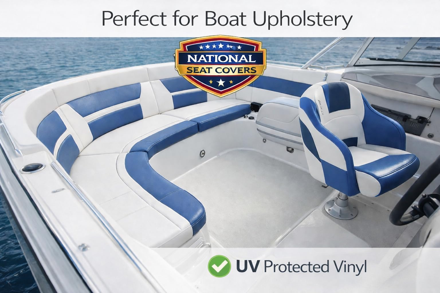 Marine Grade Vinyl By The Cut Yard - Heavy Duty Indoor/Outdoor - Perfect for Auto Trim, Boat Seat, Furniture Upholstery, Restaurant Chairs and More