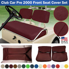 Club Car Pre-2000 DS Golf Cart Front Replacement Seat Cover Set Made with Marine Grade Vinyl - Staple On Installation