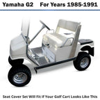 Yamaha G2 - G9 Golf Cart Front Seat Cover Replacement Set Made with Premium Marine Grade Vinyl - Staple On Installation