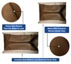 Club Car Pre-2000 DS Golf Cart Front Replacement Seat Cover Set Made with Marine Grade Vinyl - Staple On Installation