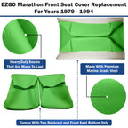 Bar Stool Covers 4 less EZGO Marathon Golf Cart Front Seat Cover Replacement Set Made with Premium Marine Grade Vinyl - Staple On Installation