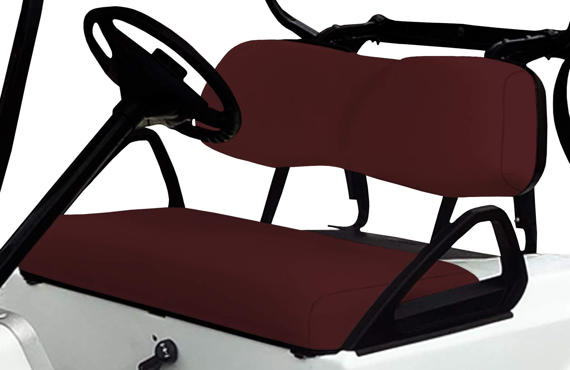 Club Car DS Golf Cart Replacement Front Vinyl Seat Cover Set - DIY Staple On Installation