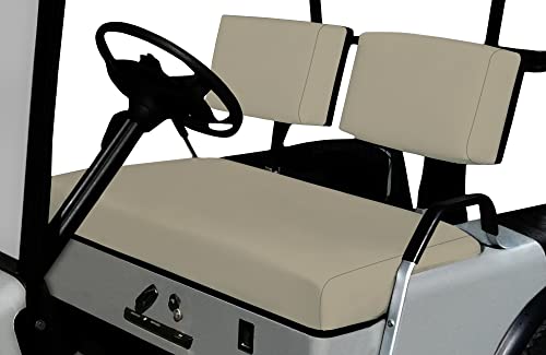 Bar Stool Covers 4 less EZGO Marathon Golf Cart Front Seat Cover Replacement Set Made with Premium Marine Grade Vinyl - Staple On Installation