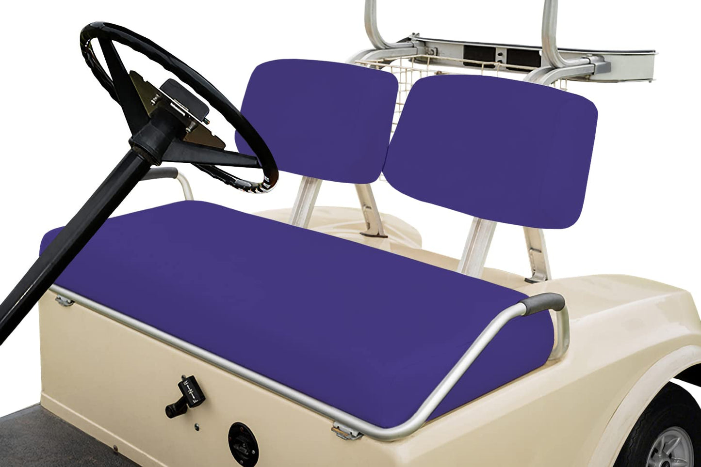 Club Car Pre-2000 DS Golf Cart Front Replacement Seat Cover Set Made with Marine Grade Vinyl - Staple On Installation